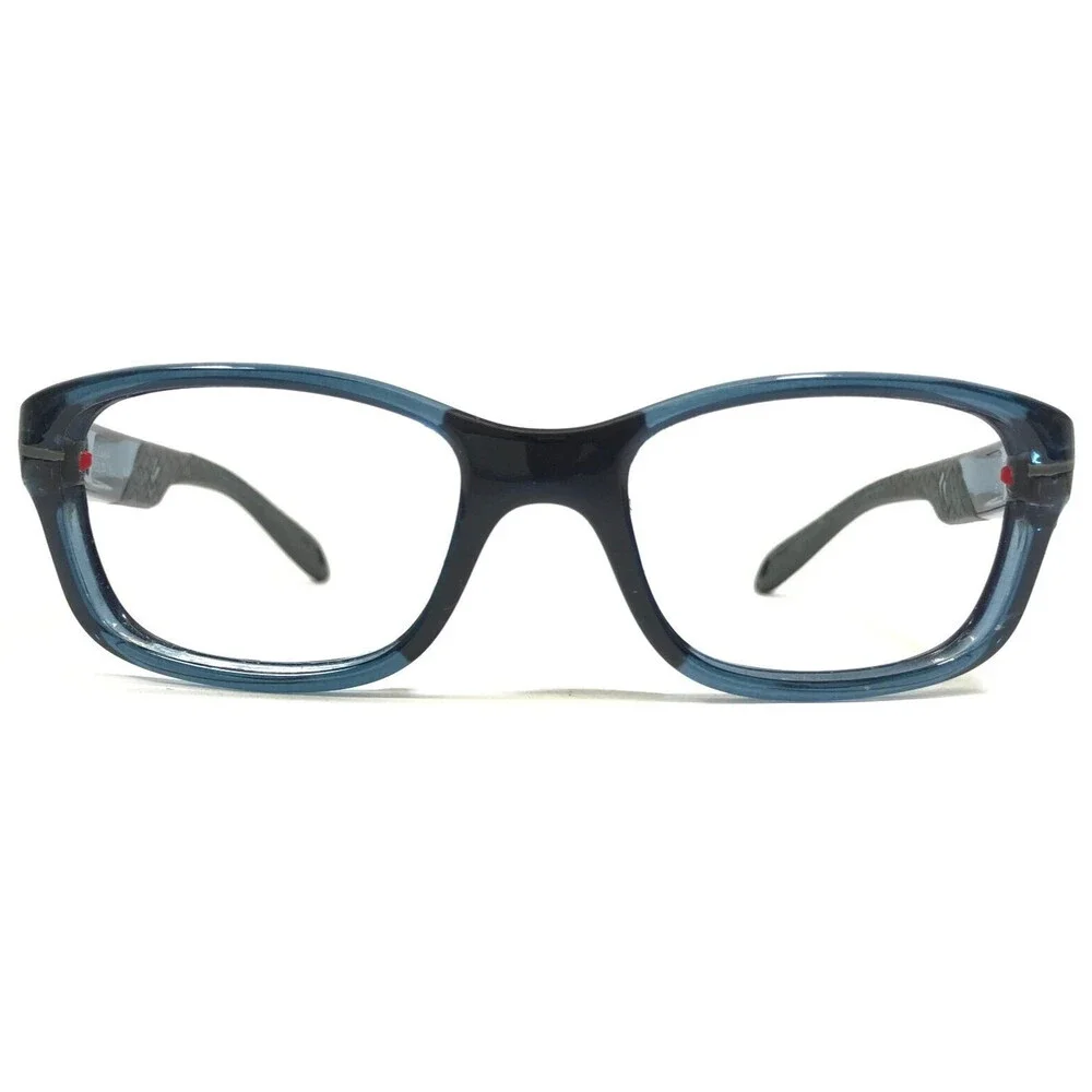 Rec Specs Athletic Goggles Frames Y10 651 Clear Blue Square Full Rim 52-16-125